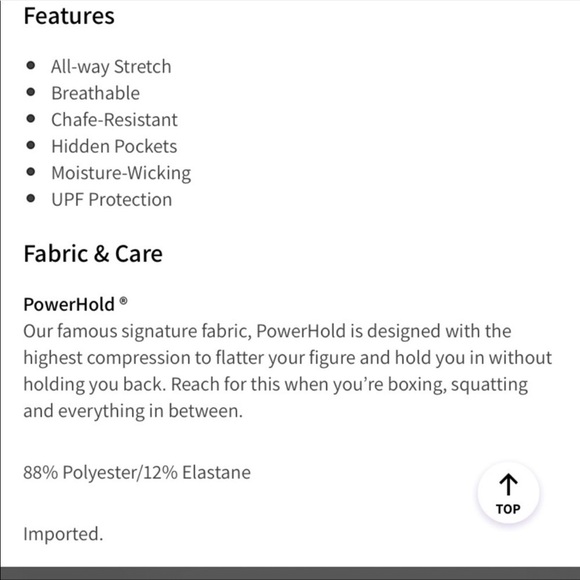 Fabletics powerhold high waisted color block leggings - Picture 5 of 5